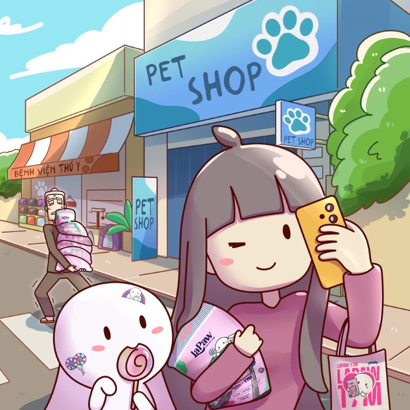 ảnh thỏ bảy màu cute