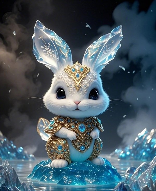 ảnh thỏ chibi cute