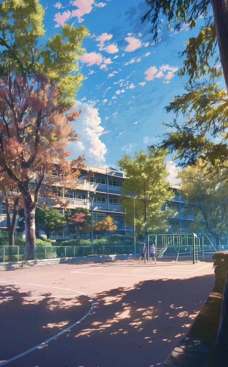 ảnh trường học anime 19