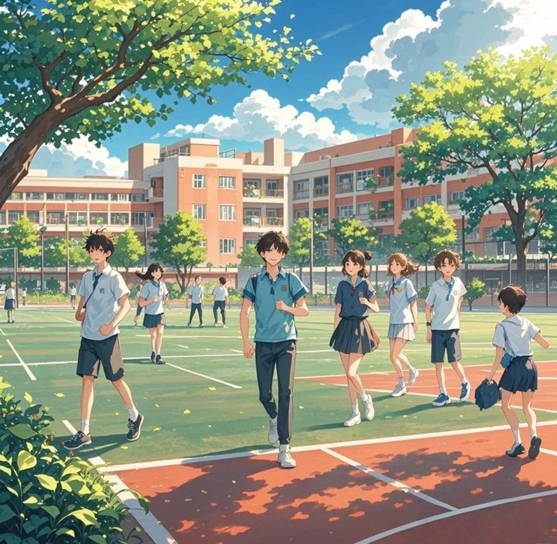 ảnh trường học anime 24