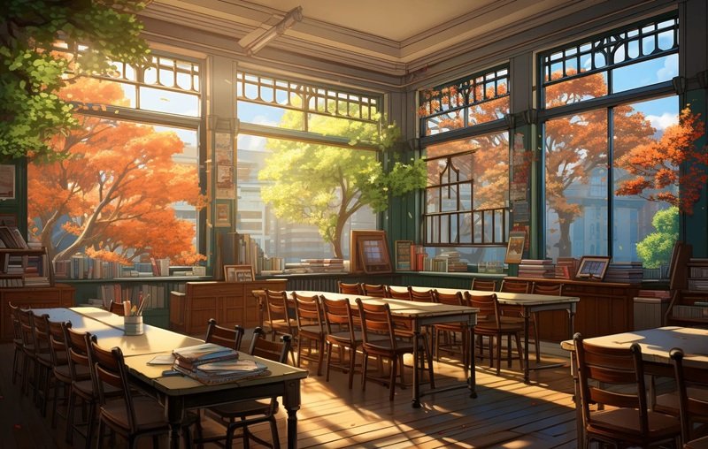 ảnh trường học anime 3
