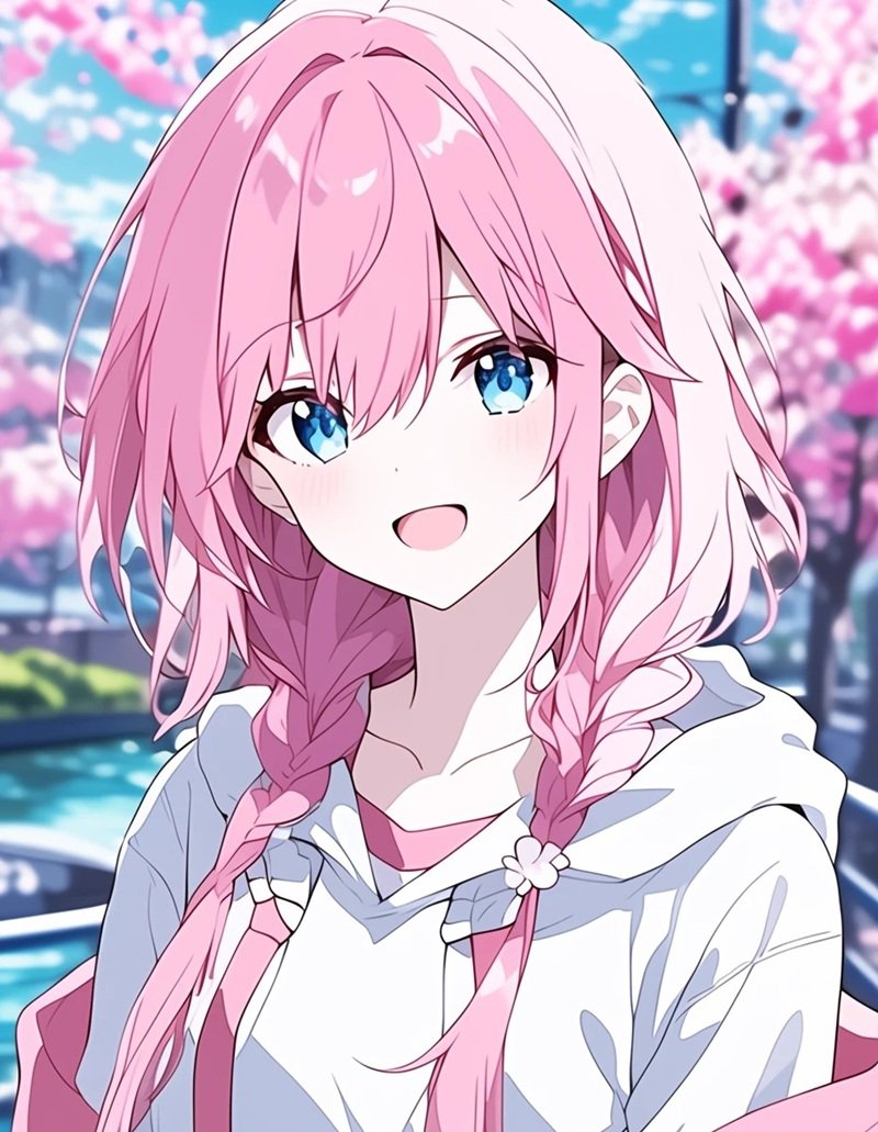 anime tóc hồng 23