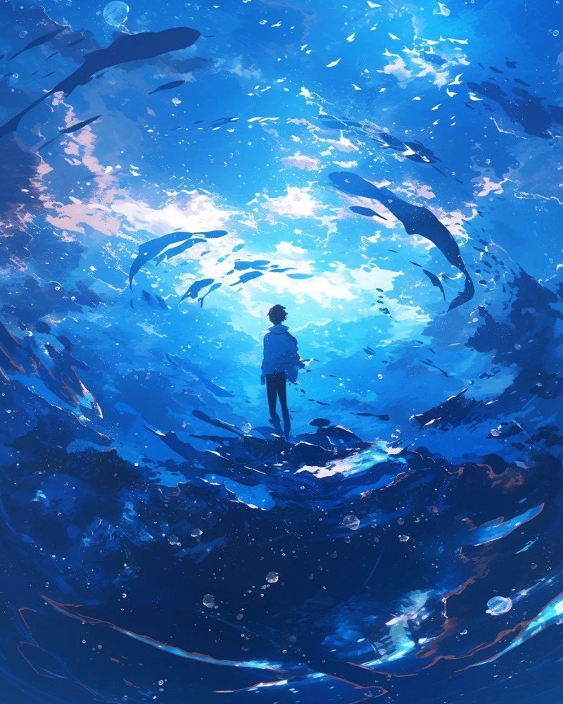 anime xanh dương 4