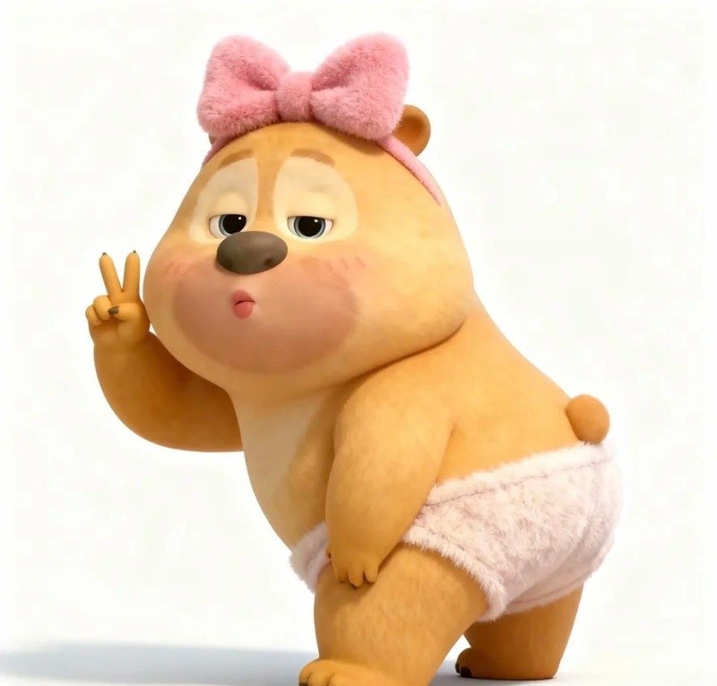 Hình ảnh gấu chibi ngọt ngào và dễ thương
