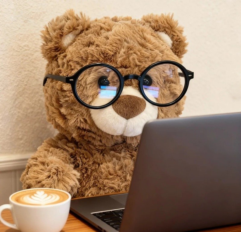Chú gấu cute tạo hình ngộ nghĩnh