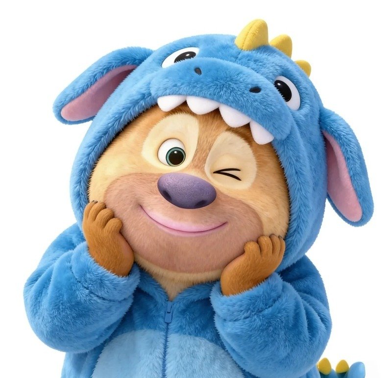 Ảnh đại diện gấu cute với biểu cảm hài hước