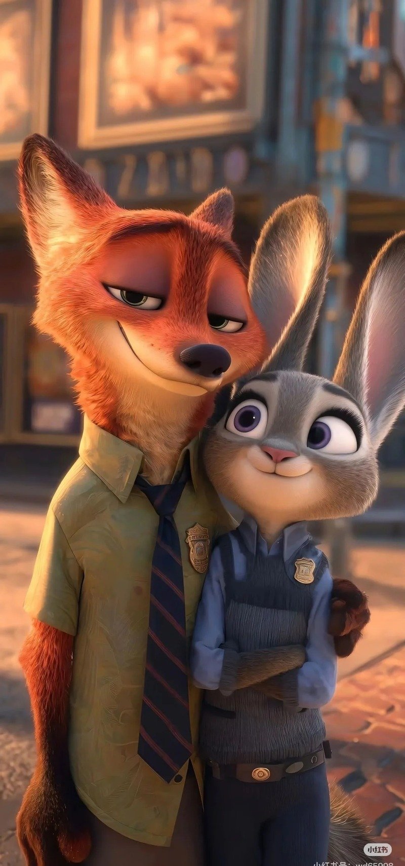 Ảnh Nick Wilde và Judy Hopps cực kỳ đáng yêu