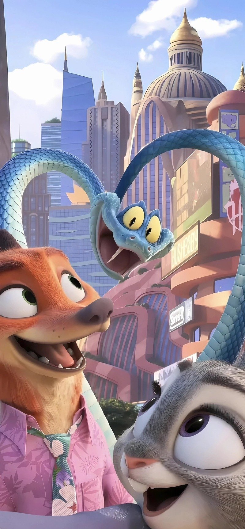 Ảnh nhân vật Zootopia với biểu cảm hài hước