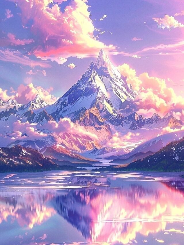 Ảnh phong cảnh đẹp anime mang màu sắc mơ mộng