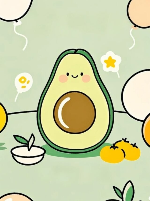 Tuyển chọn hình bơ chibi đáng yêu, nhìn là thích