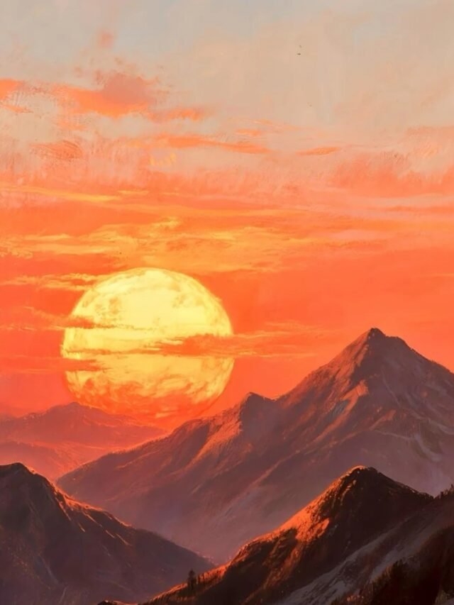 Hình ảnh ông mặt trời đẹp phong cách hoạt hình