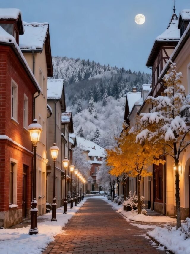 Hình ảnh tuyết rơi đẹp nhất với khung cảnh ấn tượng