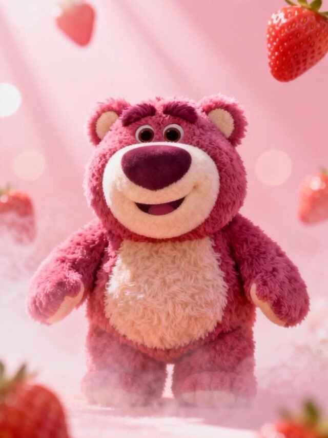 Hình nền gấu dâu đẹp, dễ thương cho fan phong cách cute