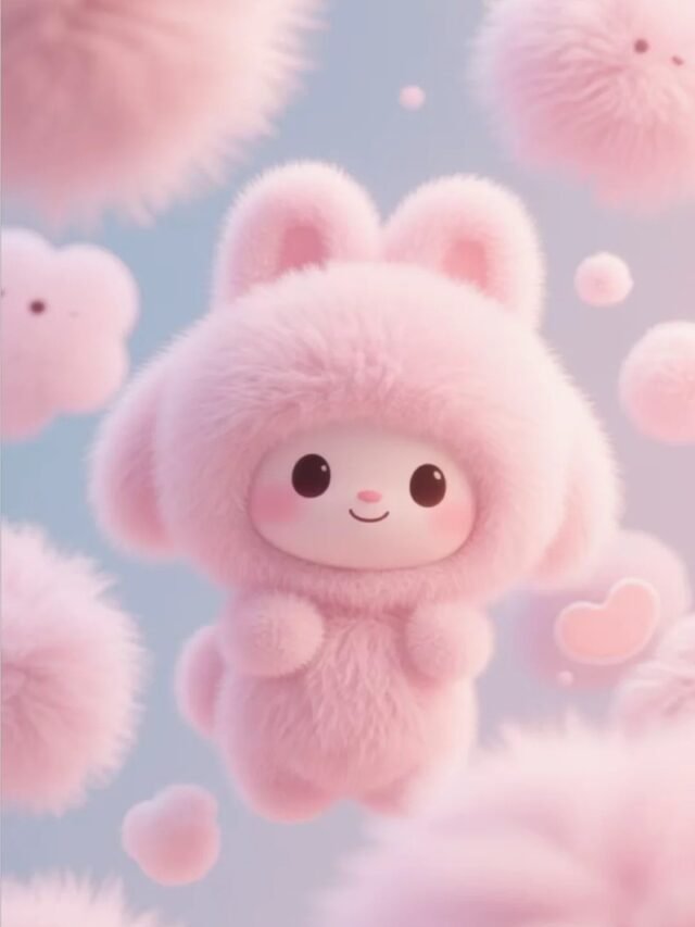 Bộ sưu tập hình nền thỏ hồng cute được yêu thích