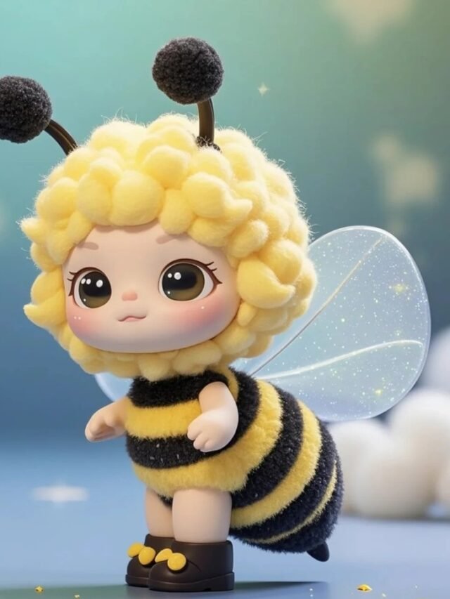 Hình ong cute ngộ nghĩnh, màu sắc tươi sáng