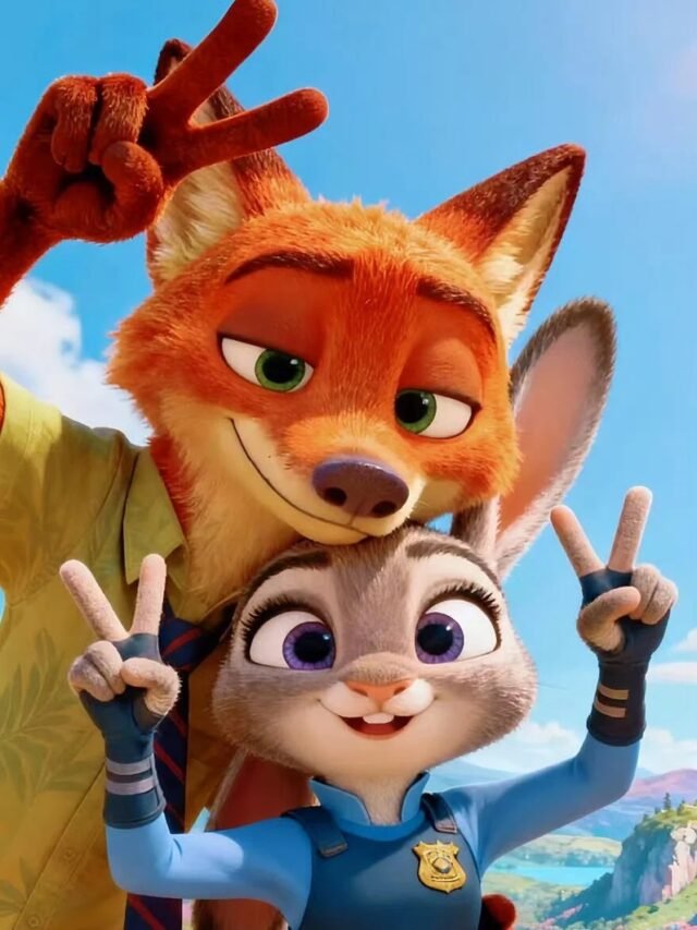 Hình ảnh thỏ Judy và cáo Nick trong Zootopia