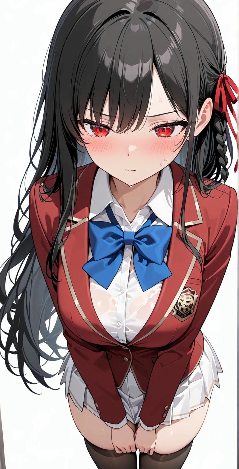 Nhân vật anime nữ quyến rũ trong trang phục thời trang