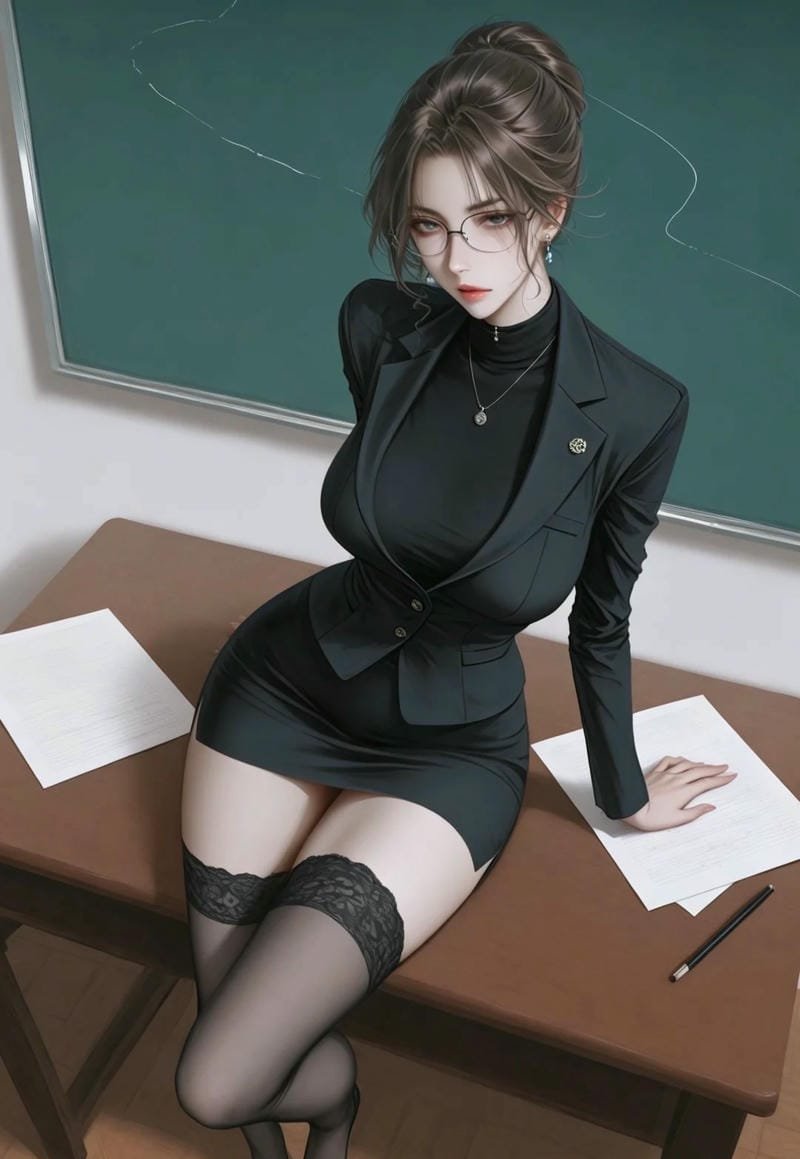 Hình ảnh anime nữ sexy với thần thái tự tin và nổi bật