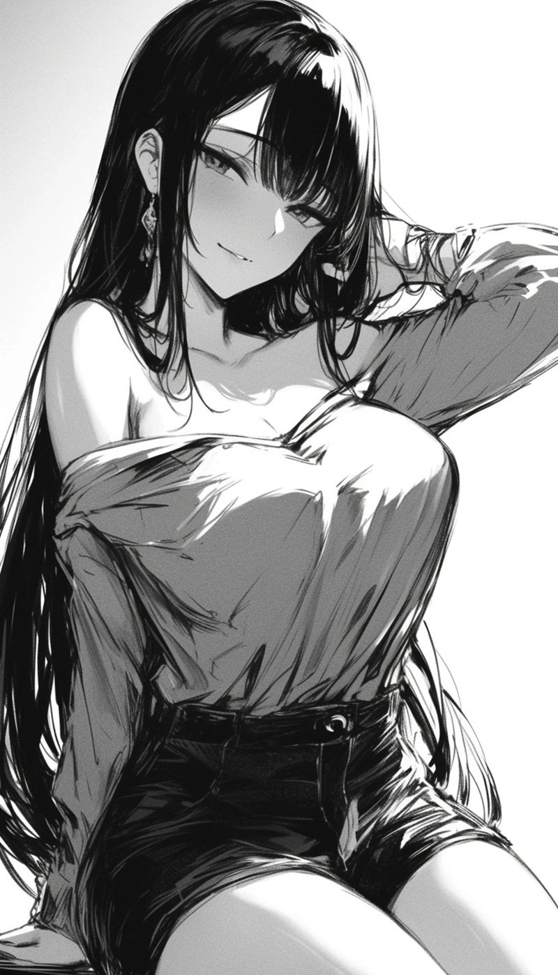 gái xinh anime to tròn 18