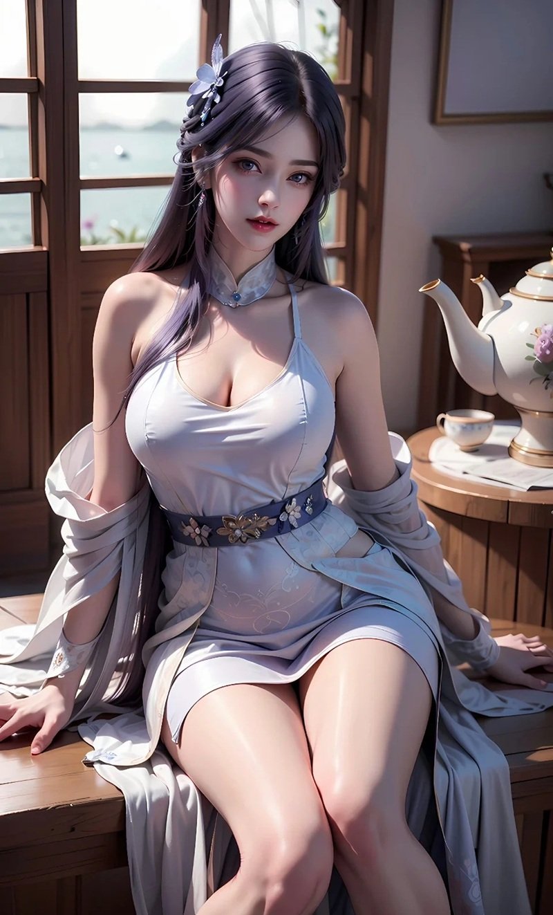 gái xinh anime to tròn 3