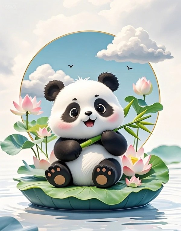 gấu trúc chibi 10