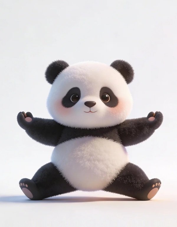 gấu trúc chibi 12