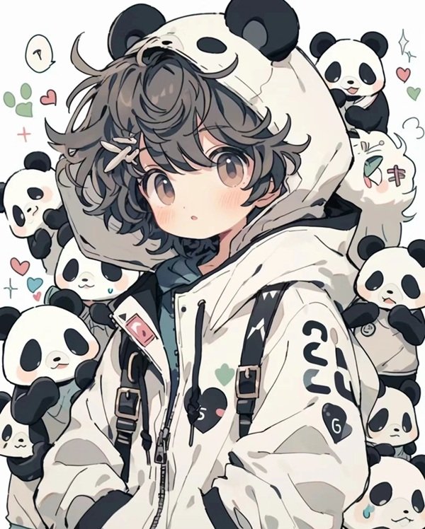 gấu trúc chibi 13