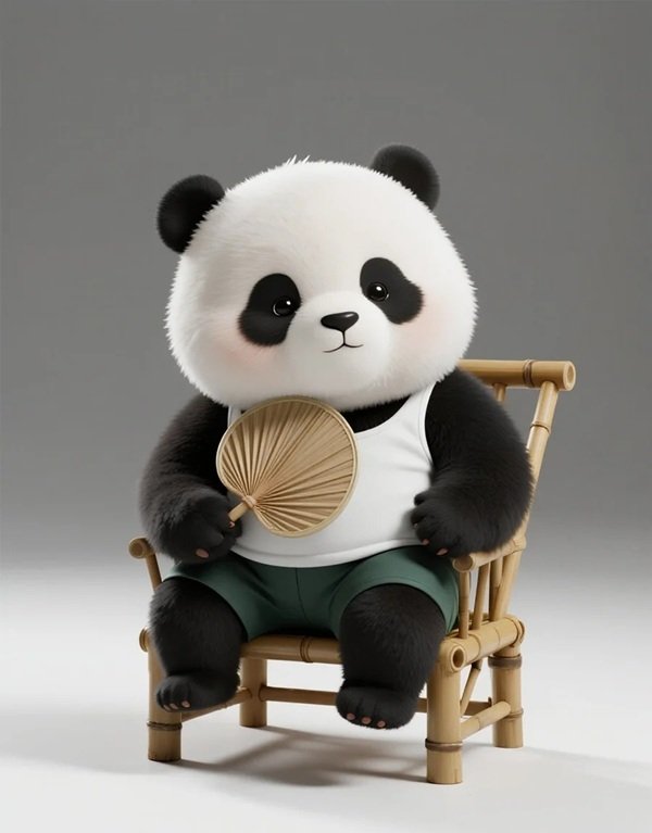 gấu trúc chibi 17