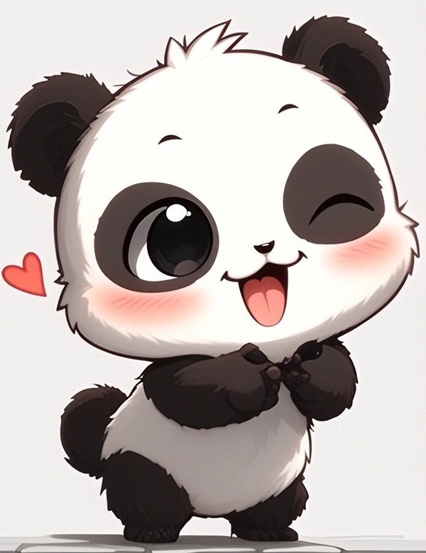 gấu trúc chibi 21