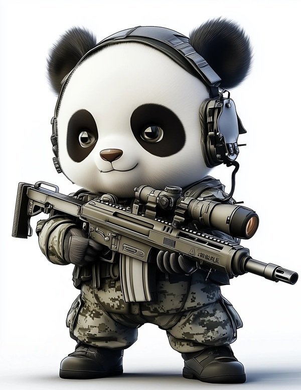 gấu trúc chibi 23