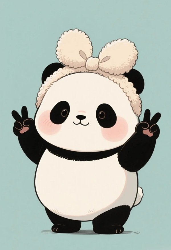 gấu trúc chibi 25