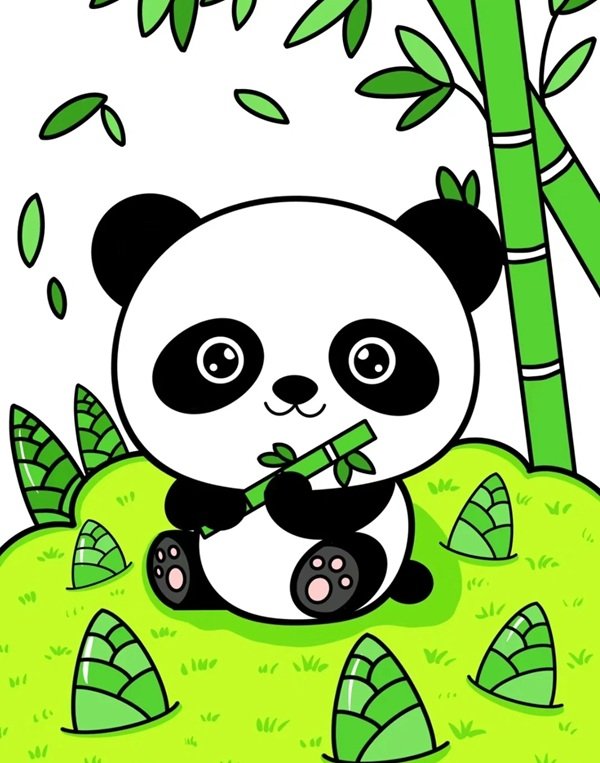 gấu trúc chibi 28