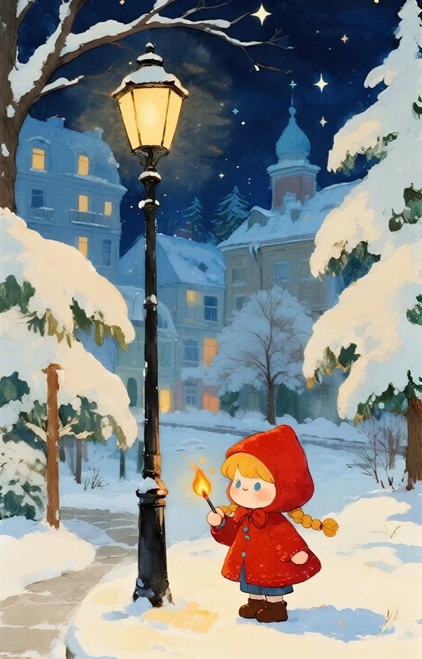 hình ảnh cô bé bán diêm 10