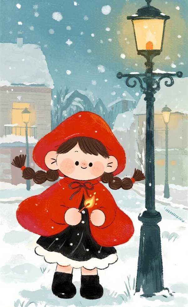 hình ảnh cô bé bán diêm 11