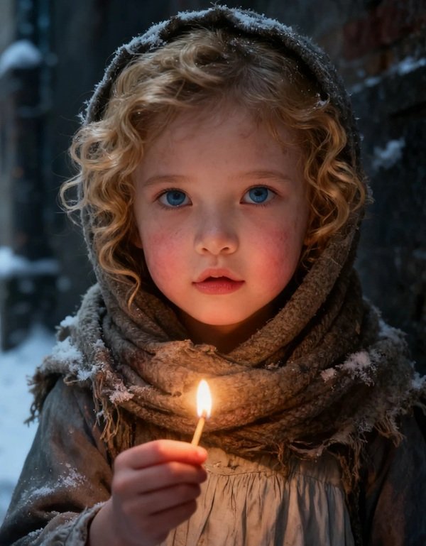 hình ảnh cô bé bán diêm 12