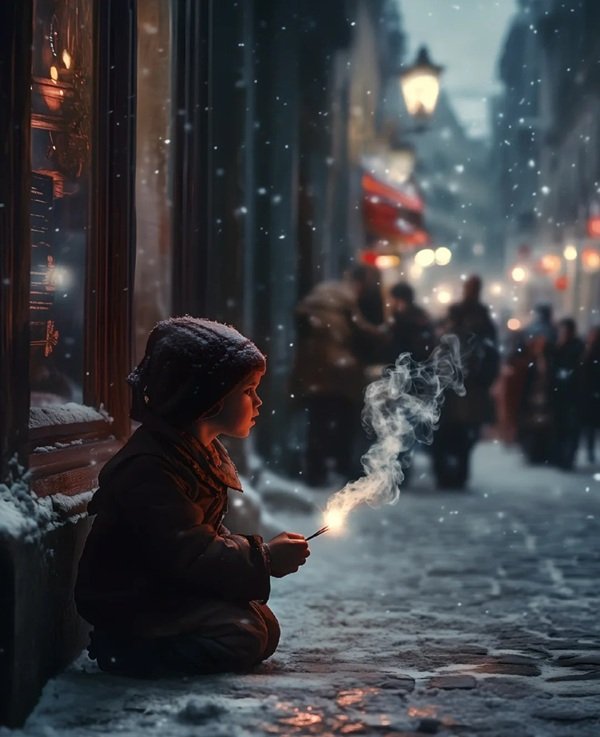 hình ảnh cô bé bán diêm 17