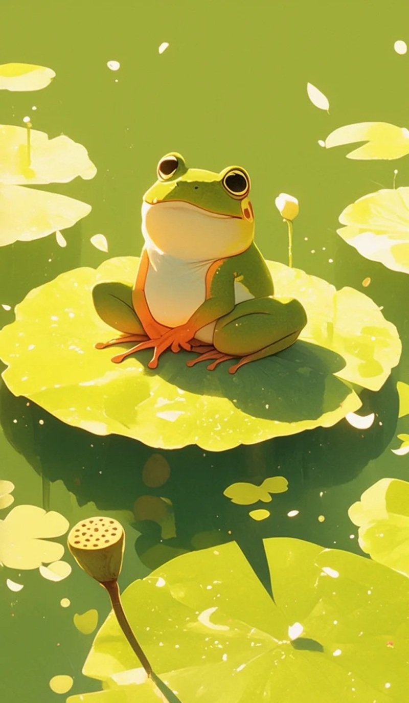 hình ảnh con ếch xanh 1