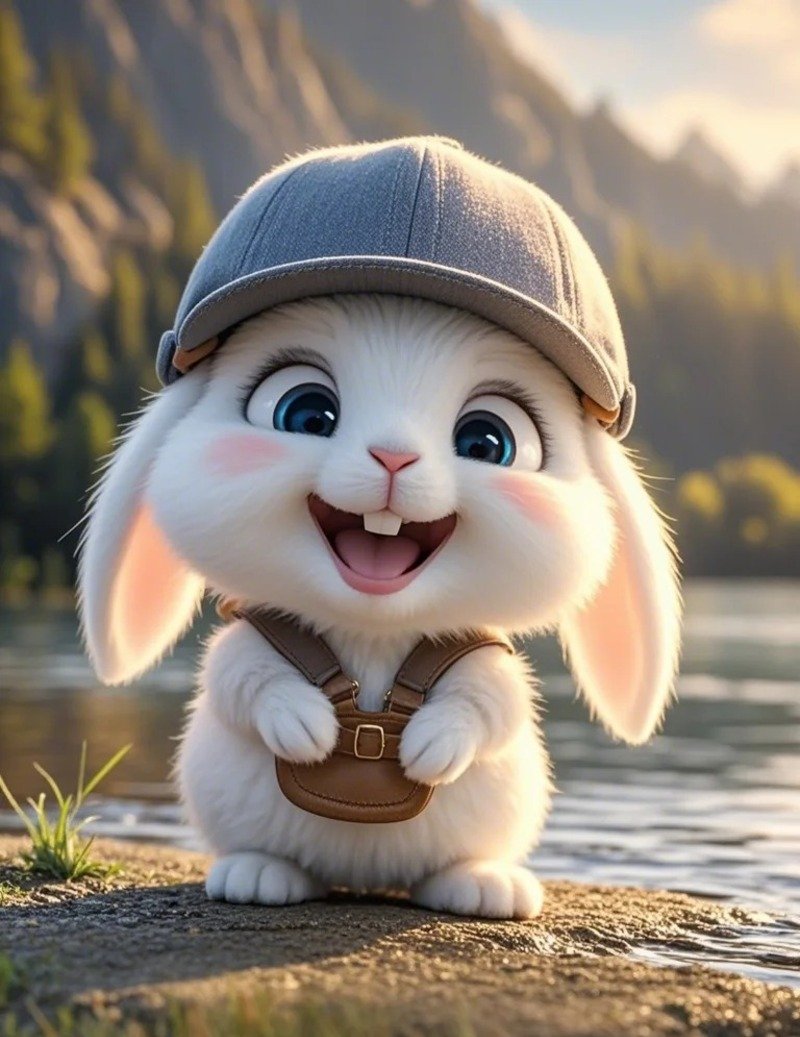 Cô dâu chú rể chibi trong lễ cưới lãng mạn