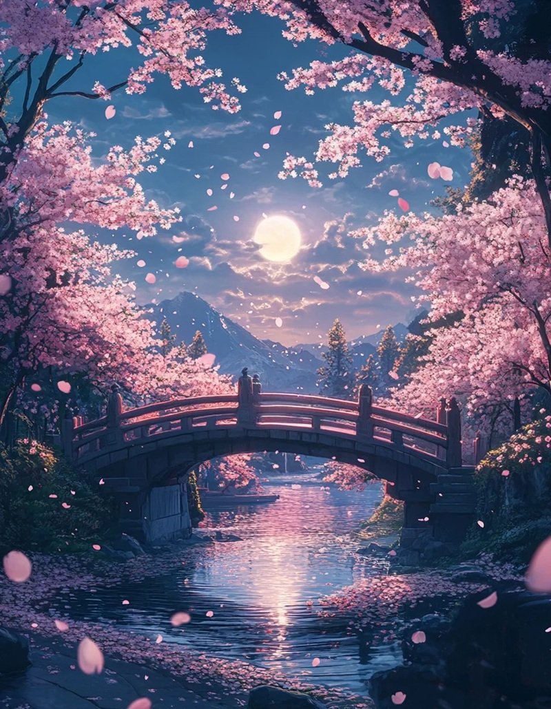 hình ảnh hoa anh đào anime 16