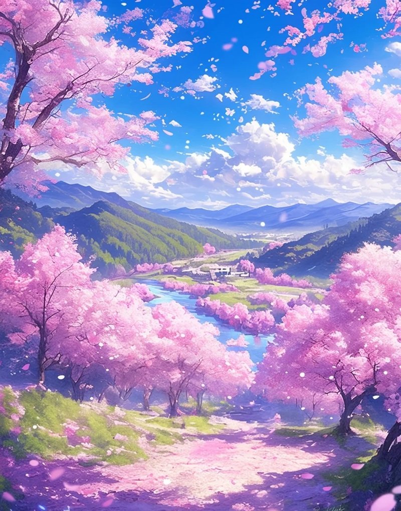 hình ảnh hoa anh đào anime 24