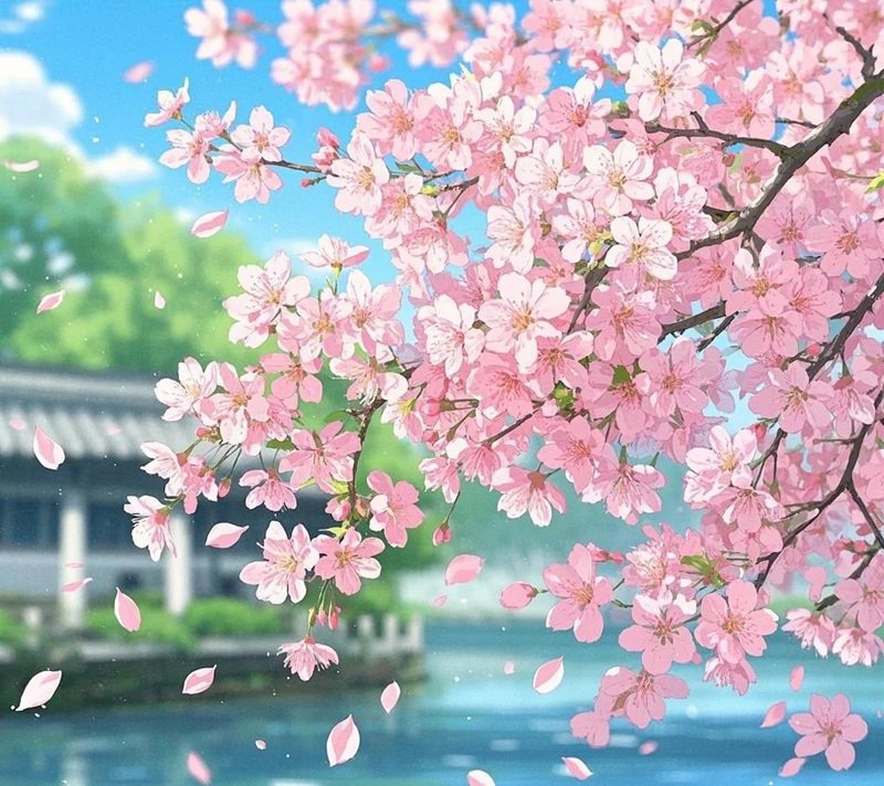 hình ảnh hoa anh đào anime 31