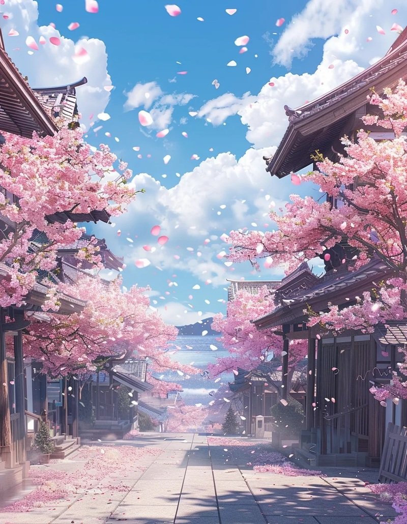 hình ảnh hoa anh đào anime 4