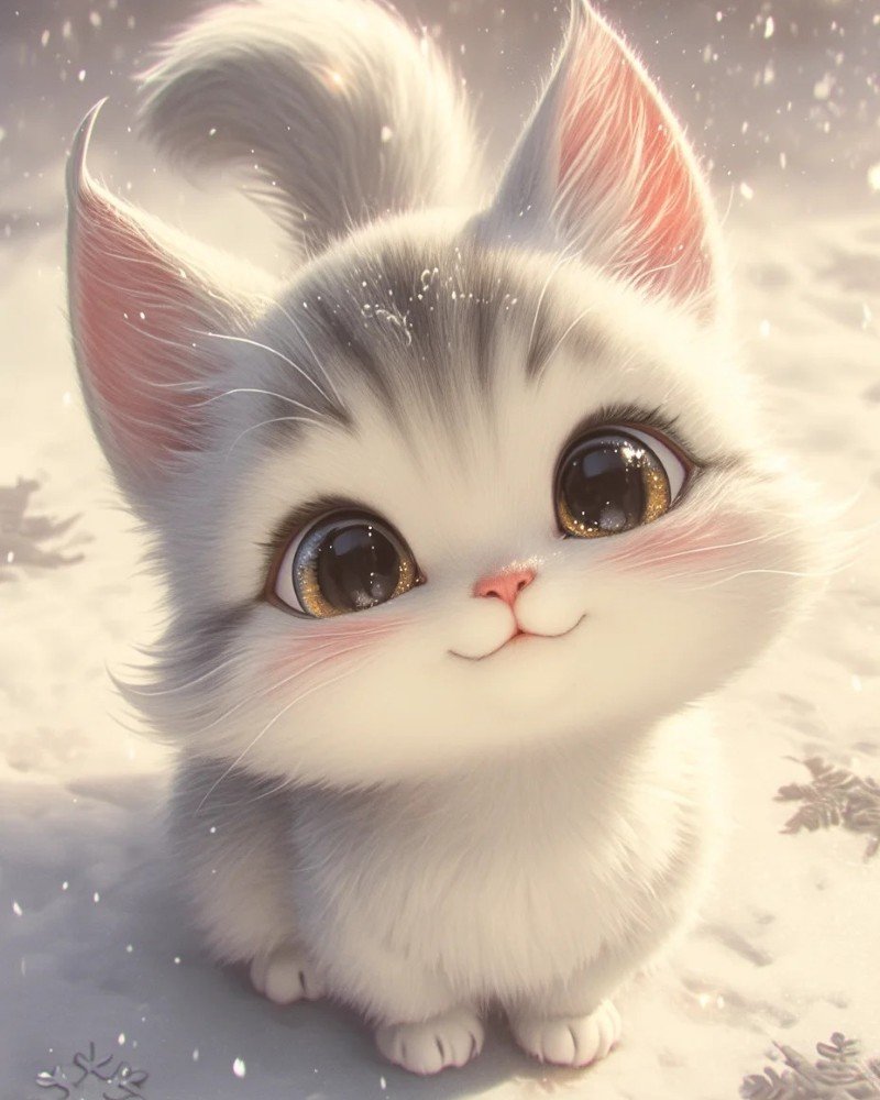 hình ảnh mèo cute anime 11