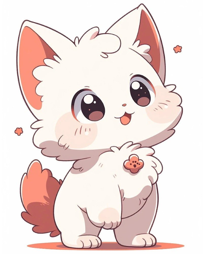 hình ảnh mèo cute anime 12