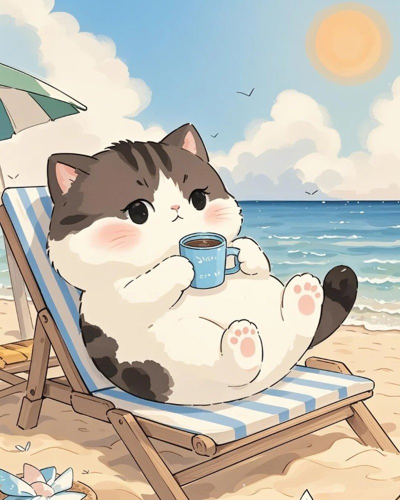 hình ảnh mèo cute anime 16