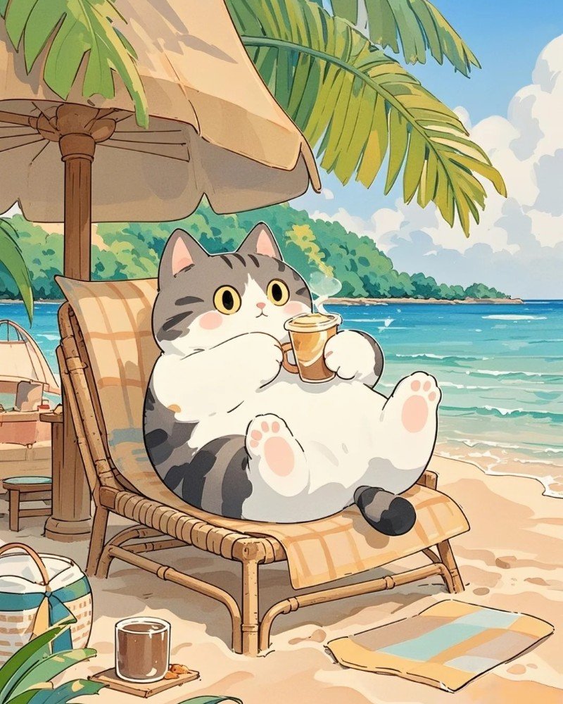 hình ảnh mèo cute anime 17