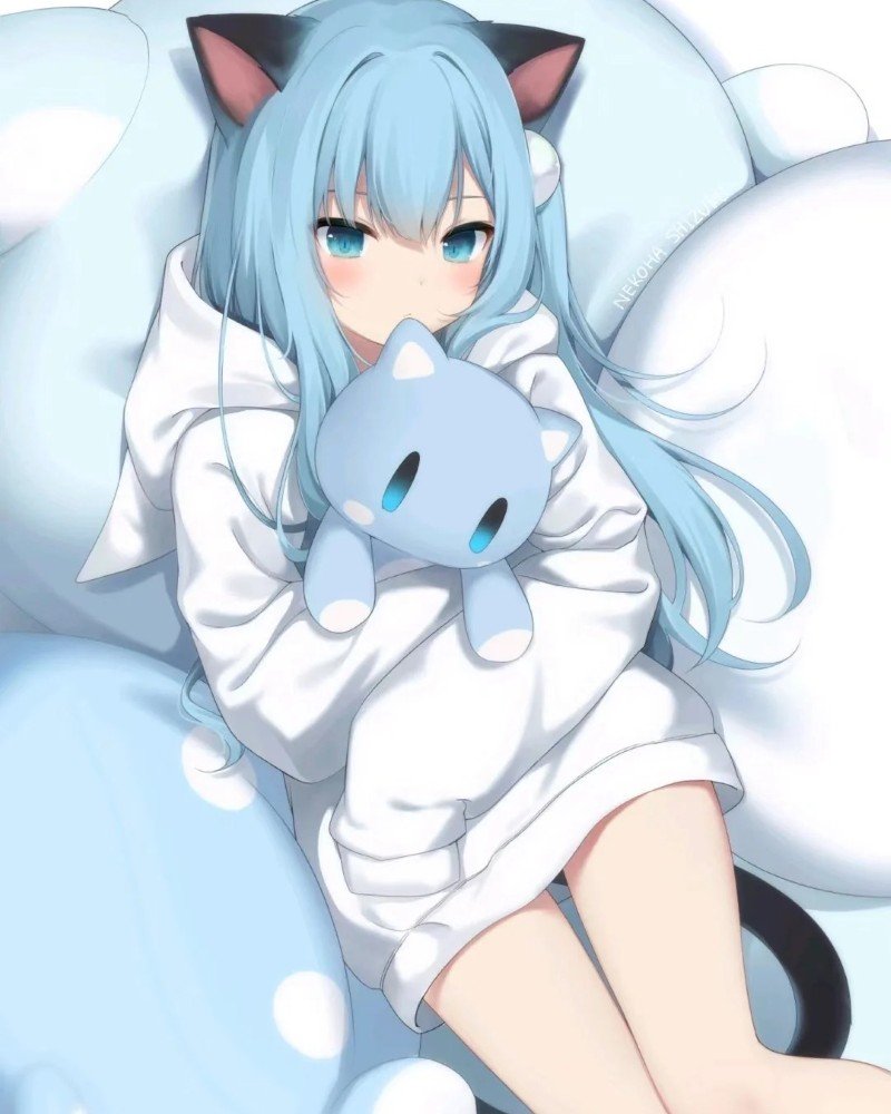 hình ảnh mèo cute anime 18