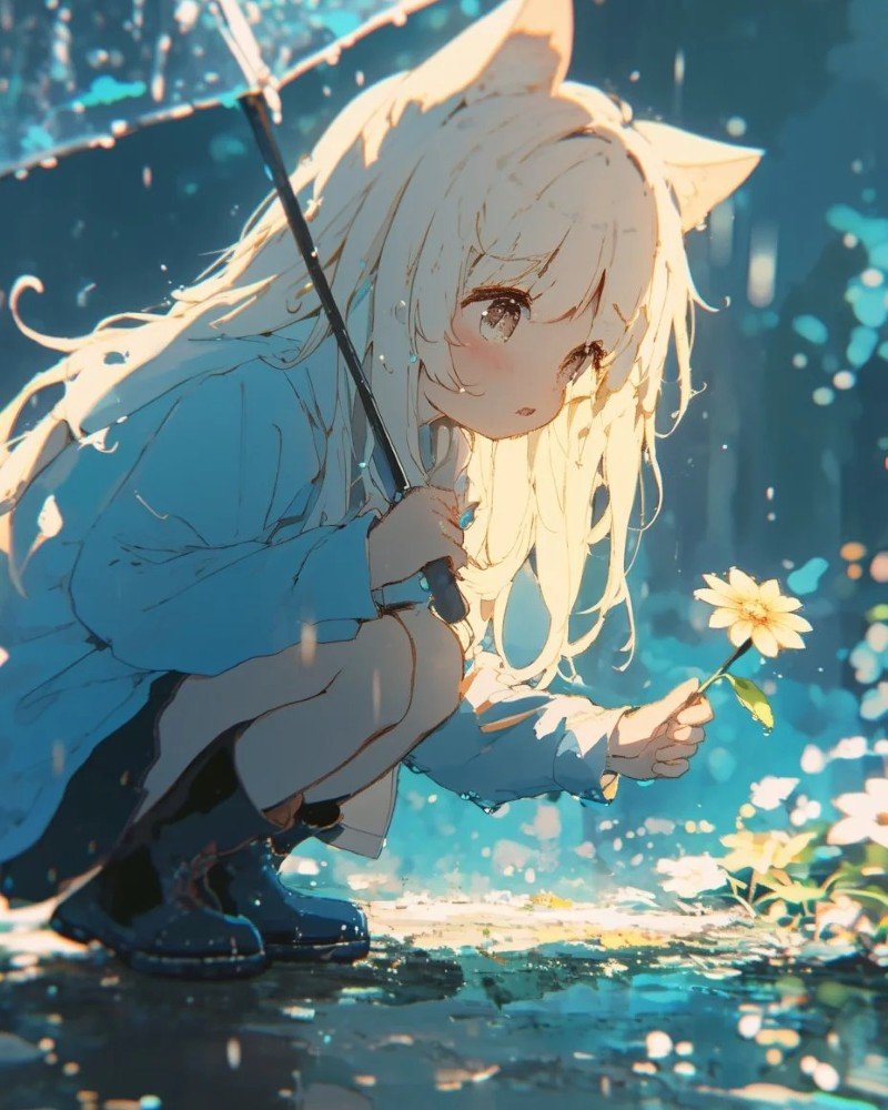 hình ảnh mèo cute anime 22