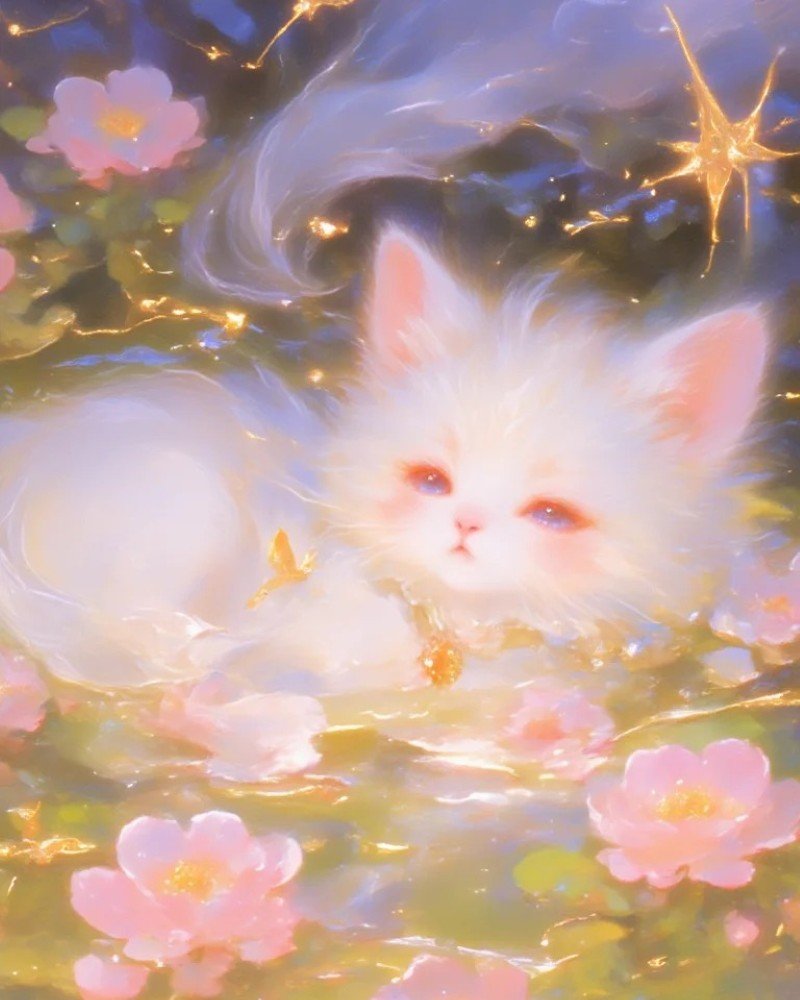 hình ảnh mèo cute anime 28