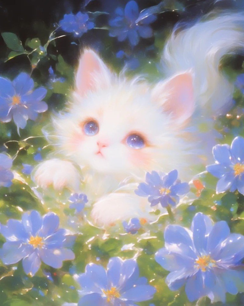 hình ảnh mèo cute anime 29